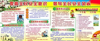 提高全民安全意识展板图片