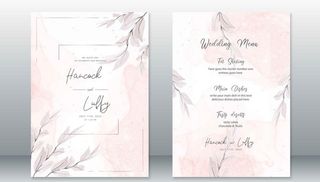 唯美婚礼邀请函图片