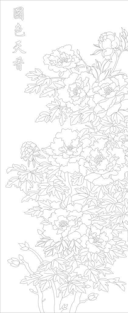 国色天香牡丹花图片