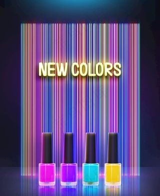 霓虹灯海报图片