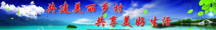 共建美丽乡村 共享美好生活图片(10630x2205)psd模版下载