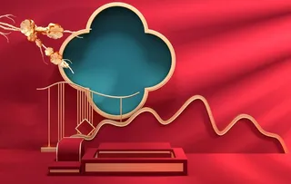 古典红色背景图片