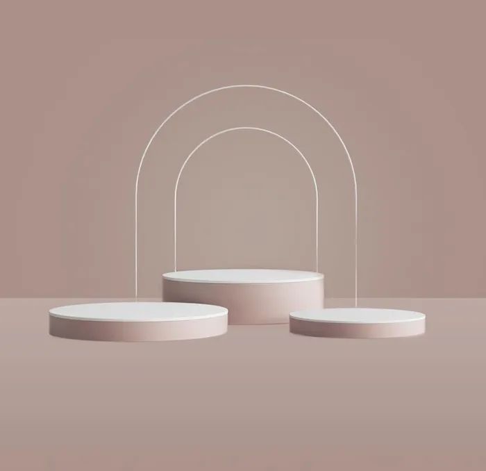 粉色简约电商展示台图片(2000x2000)psd模版下载