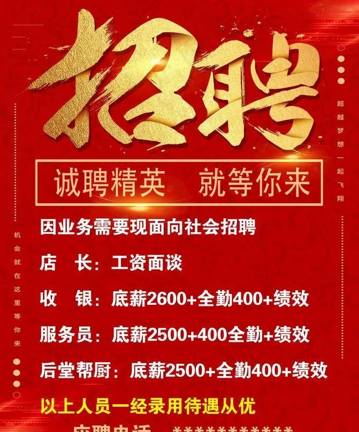 招聘海报图片(3543x4724)psd模版下载
