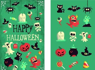 万圣节矢量素材图片