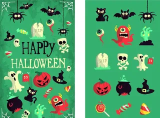 万圣节矢量素材图片