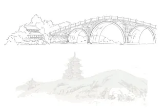 拱宸桥和望宸阁图片