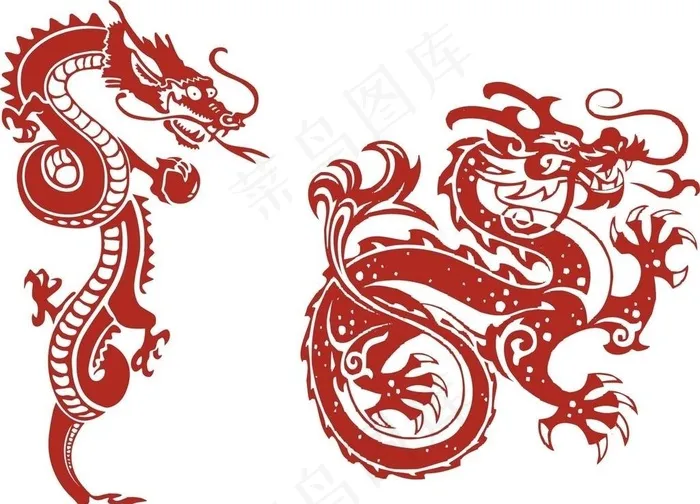 中国龙图片cdr矢量模版下载