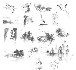 水墨素材图片