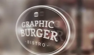 玻璃窗户玻璃门 logo 样机图片