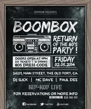 复古海报 时钟 墙壁 砖头 酒图片