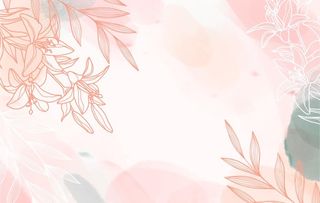 唯美水彩植物背景图片