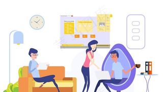 商业办公科技智能插画矢量素材图片