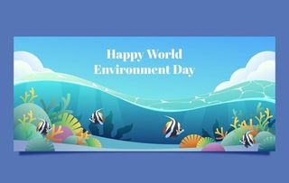 世界海洋日横幅图片
