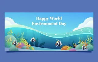 世界海洋日横幅图片