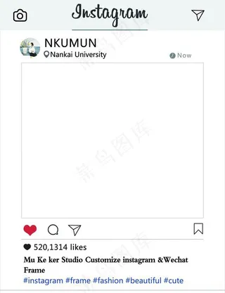 Instagram拍照框图片