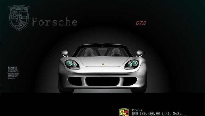 保时捷宣传广告911GT2图片