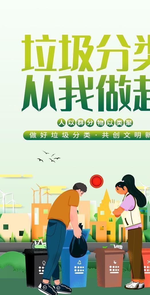 垃圾分类图片(4724x7087)psd模版下载