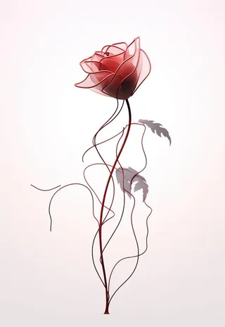 创意手绘玫瑰图片