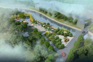 小游园鸟瞰效果图图片