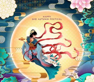 ai矢量中秋嫦娥图片
