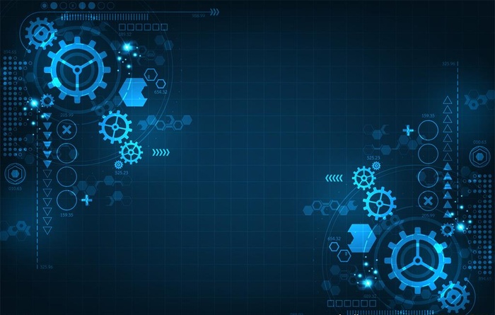 科技齿轮图片ai矢量模版下载