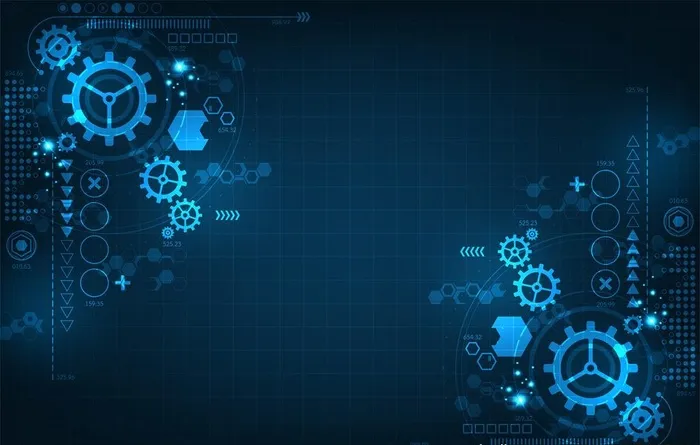 科技齿轮图片ai矢量模版下载