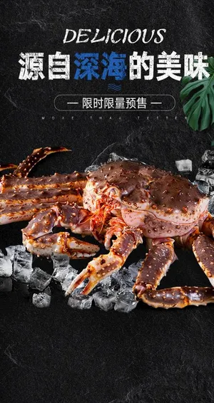 帝王蟹海报图片