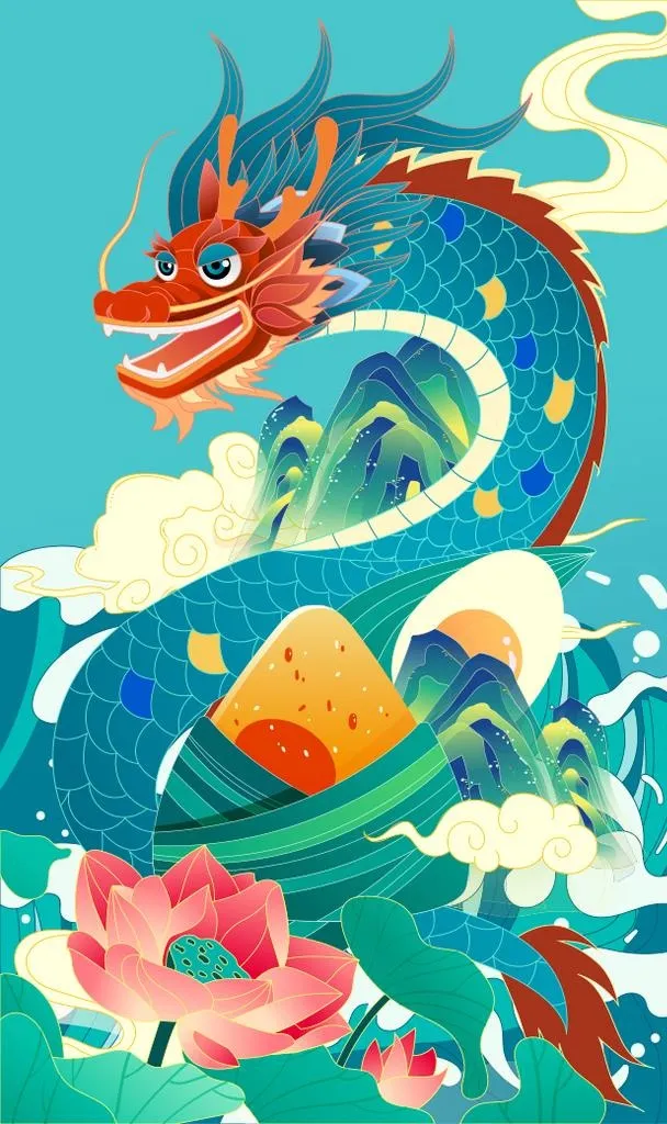 端午节图片ai矢量模版下载