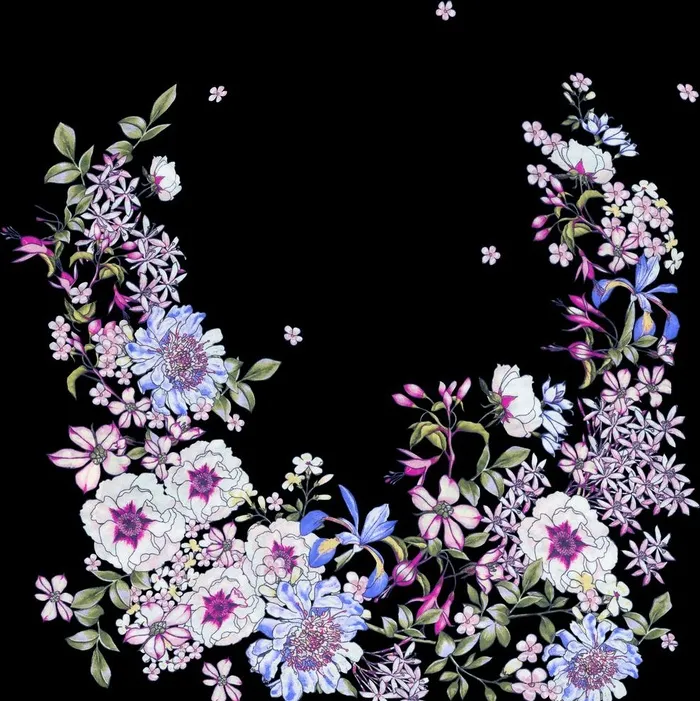 手绘花图片(6837x7075)