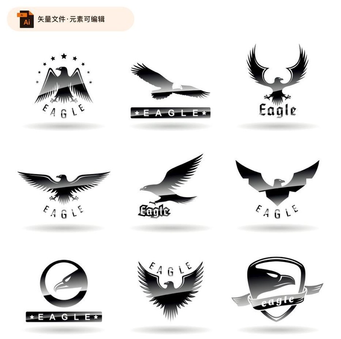 老鹰矢量图形设计图片