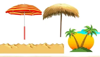 沙滩png免扣高清素材图片