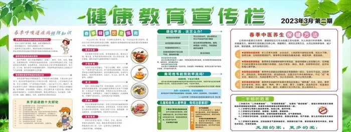 健康教育宣传栏图片cdr矢量模版下载