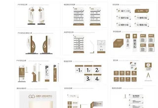 文体中心展厅VI之导视系统图片