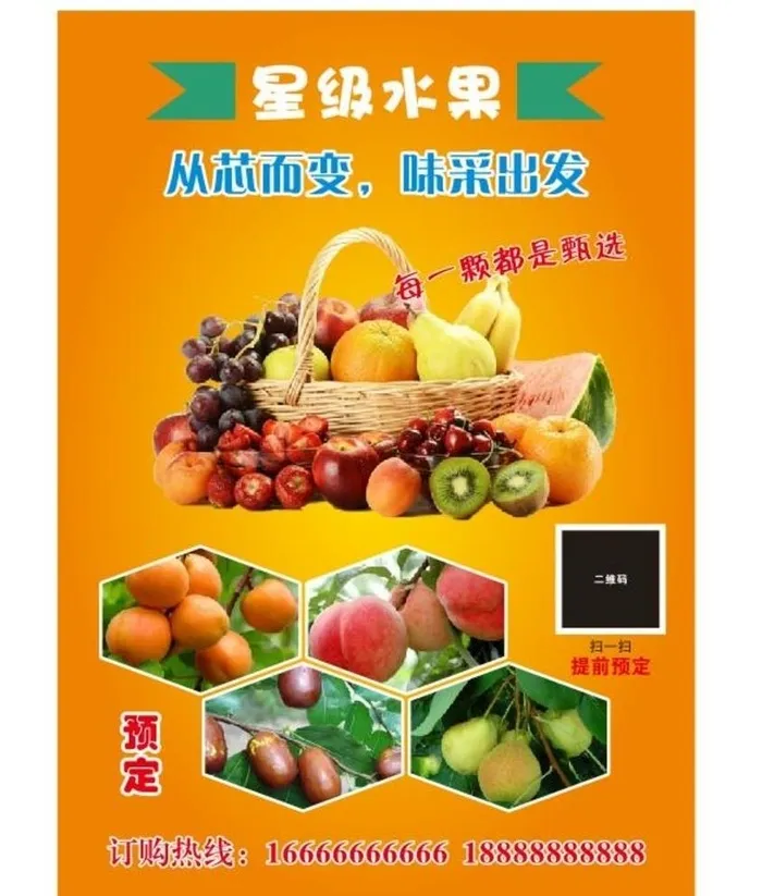 水果海报图片cdr矢量模版下载