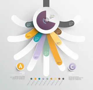 几何树状图PPT插图图片