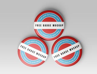 徽章样机,物料样机,徽章效果图,包装
