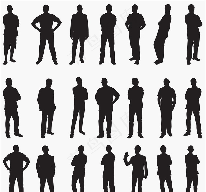 人物剪影图片