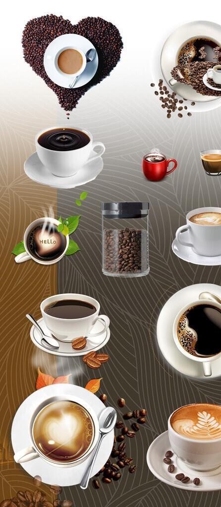 咖啡奶茶拿铁素材大合集图片