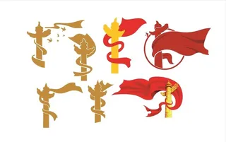 华表 矢量剪影图片