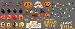 万圣节背景元素图片
