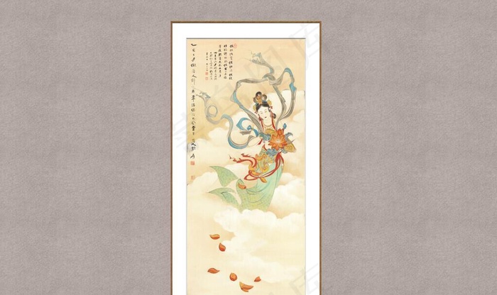 天女散花图片