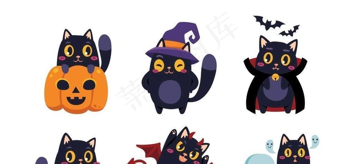 万圣节猫图片
