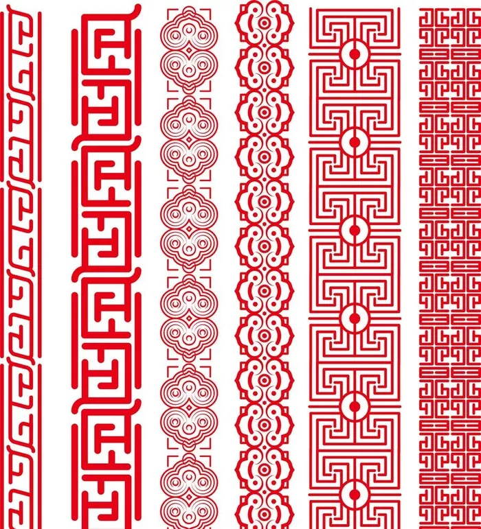 花纹古典中式边框图片ai矢量模版下载