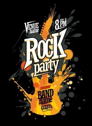 摇滚乐派对海报图片