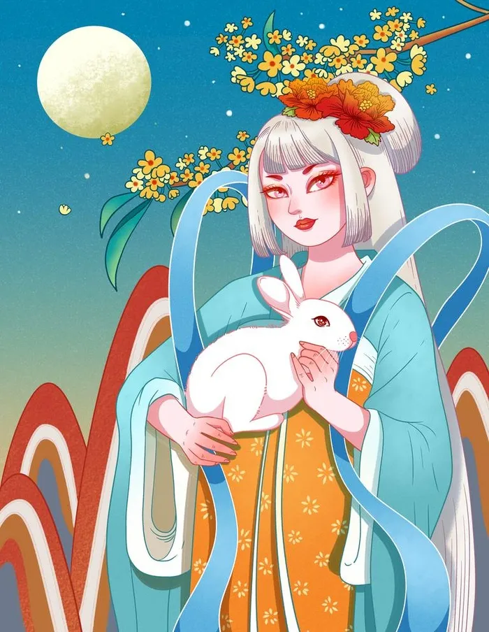 中秋插画图片(3543x4724)psd模版下载
