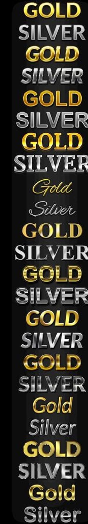 黄金字体特效图片