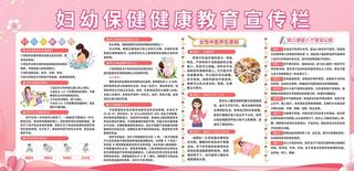 妇幼保健健康教育宣传栏图片