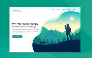 旅游网页设计图片