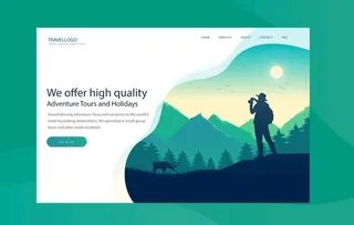 旅游网页设计图片